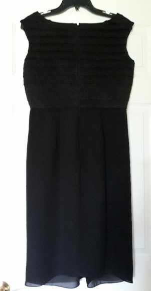 Adam Douglas Shoulder layer Black Dress size 10 - Picture 5 of 8